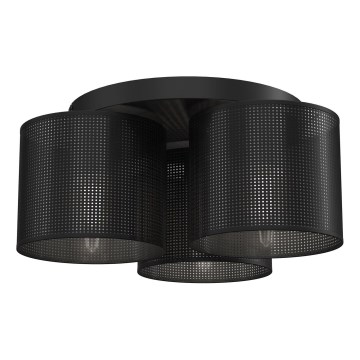 Taklampa LOFT SHADE 3xE27/60W/230V svart, infälld montage