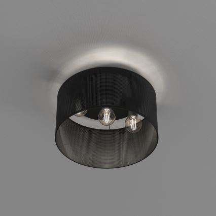 Taklampa LOFT SHADE 3xE27/60W/230V svart, infälld montage