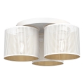 Taklampa LOFT SHADE 3xE27/60W/230V vit/guld, infälld montage