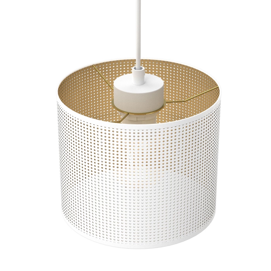 Taklampa på kabel LOFT SHADE 5xE27/60W/230V vit/guld