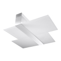 Taklampa MASSIMO 2xE27/60W/230V vit/skinande krom