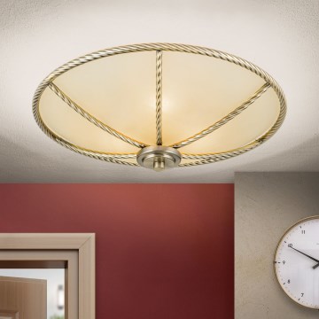 Taklampa MAURO, 3 x E27 (max 60 W), 230 V, Ø 42 cm, brons