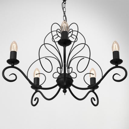 Kedjelampa MAURO 5xE14/60W/230V