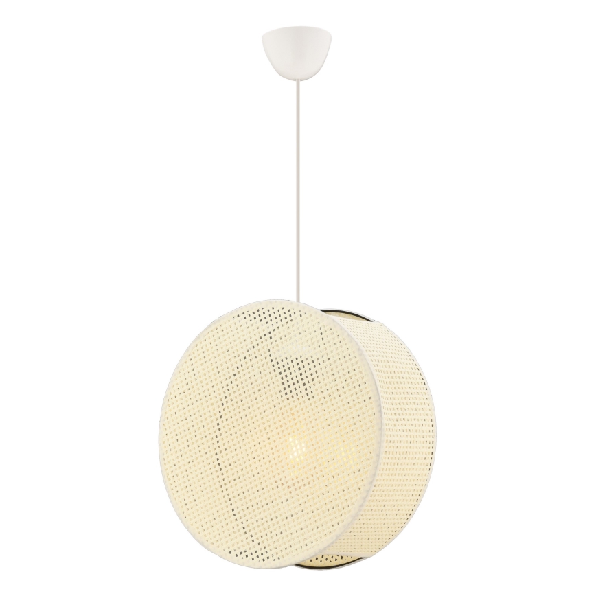 Taklampa med kabel BIG DRUM 1xE27/60W/230V krämfärgad