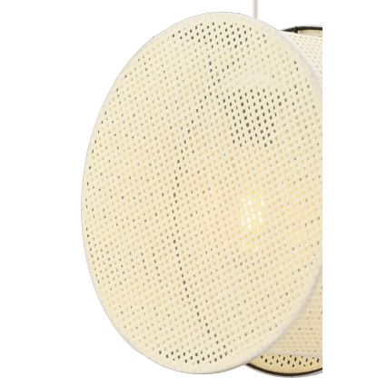 Taklampa med kabel BIG DRUM 1xE27/60W/230V krämfärgad