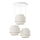 Taklampa med kabel BOHO 3xE27/60W/230V vit