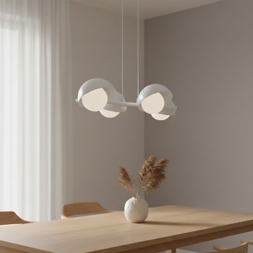 Taklampa med kabel BOOM 4xG9/8W/230V vit