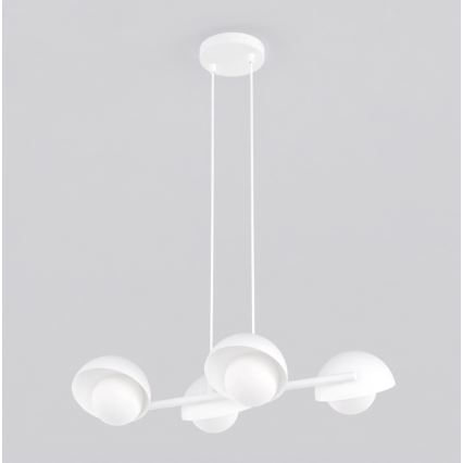 Taklampa med kabel BOOM 4xG9/8W/230V vit