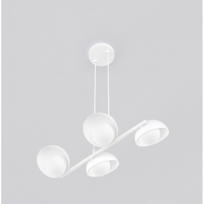 Taklampa med kabel BOOM 4xG9/8W/230V vit