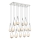Taklampa med kabel LAHORE 15xG9/10W/230V blank krom
