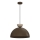 Taklampa med kabel NEVIS 1xE27/15W/230V Ø 38 cm brun