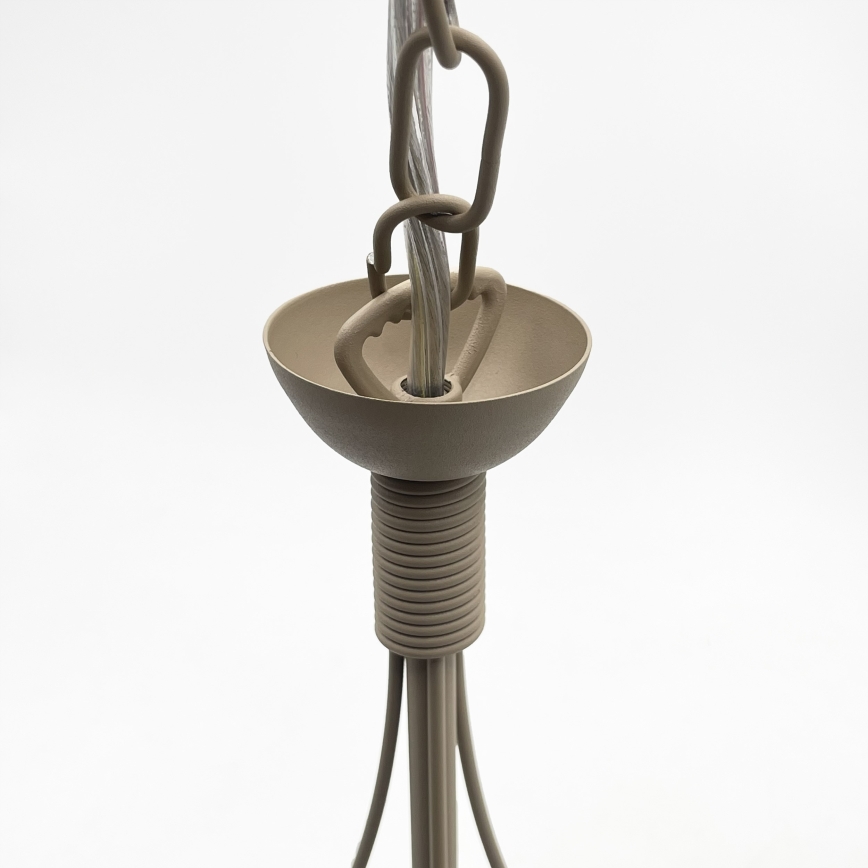 Taklampa med kedja ANTON 3xE14/60W/230V beige