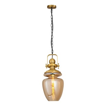 Taklampa med kedja BOTTLE 1xE27/40W/230V guld