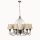 Taklampa med kedja CLASSIC 6xE14/40W/230V brons/beige