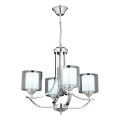 Taklampa med kedja NOVARA 4xE27/40W/230V blank krom
