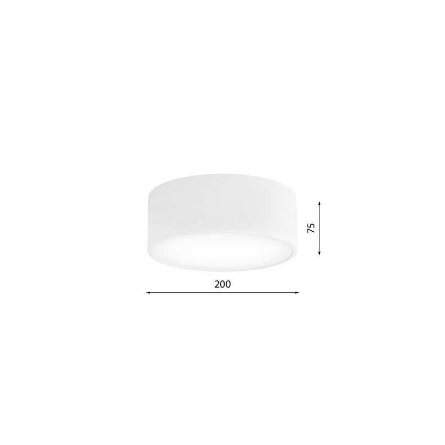 Taklampa med rörelse- och skymningssensor CLEO 1xE27/40W/230V Ø 20 cm vit