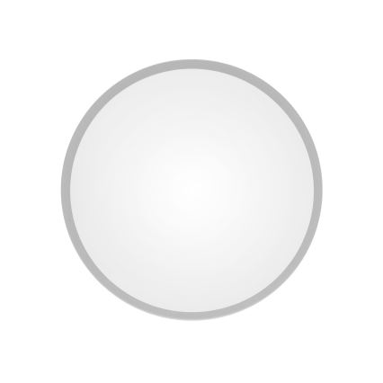 Taklampa med sensor CLEO 2xE27/24W/230V d. 30 cm grå