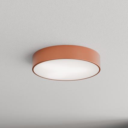 Taklampa med rörelse- och skymningssensor CLEO 3xE27/24W/230V Ø 40 cm, kopparfinish
