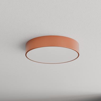 Taklampa med rörelse- och skymningssensor CLEO 3xE27/24W/230V Ø 40 cm, kopparfinish