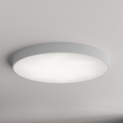 Taklampa CLEO med rörelsesensor och skymningssensor 6xE27/24W/230V Ø 80 cm grå
