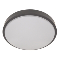Taklampa med sensor WILTON 2xE27/60W/230V Ø 33 cm, antracit
