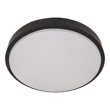 Taklampa med sensor WILTON 2xE27/60W/230V Ø 33 cm svart