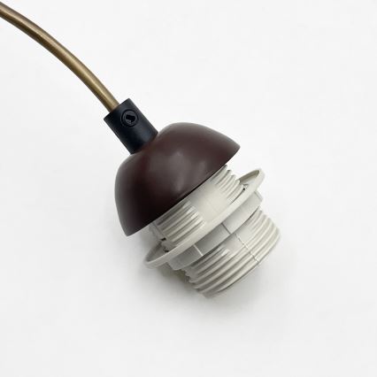 Taklampa med sladd AIDA 1xE27/15W/230V Ø 25 cm ek/krämvit