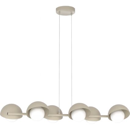 Taklampa med sladd BOOM 6xG9/8W/230V beige