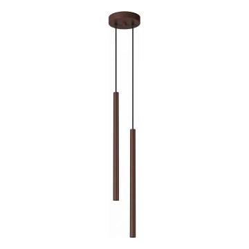 Taklampa med sladd PASTELO 2xG9/8W/230V brun