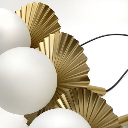 Taklampa med vajer CHITA 3xG9/5W/230V guldfärgad