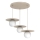 Taklampa med vajer FLAT 3xE27/15W/230V beige
