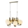 Taklampa med vajer REGGIO 6xE27/40W/230V, guld