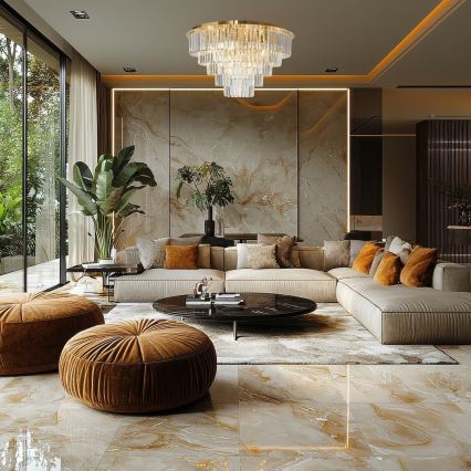 Taklampa MILANO 12xE14/40W/230V guld