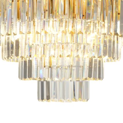 Taklampa MILANO 9xE14/40W/230V guld