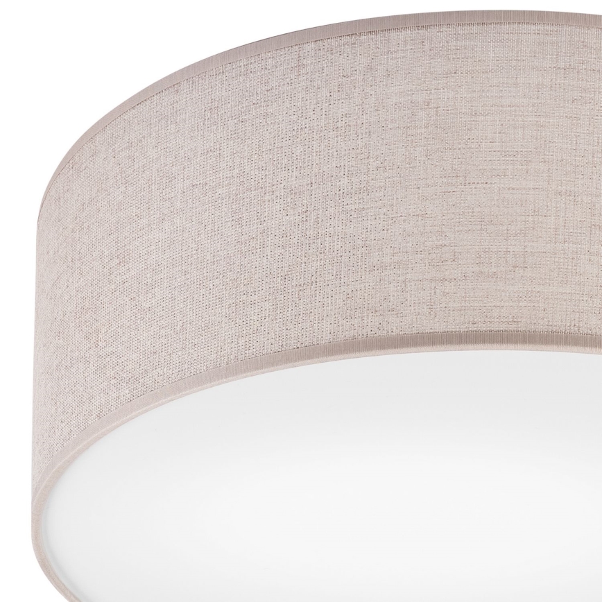 Taklampa MONTE 1xE27/60W/230V, Ø 35 cm, beige