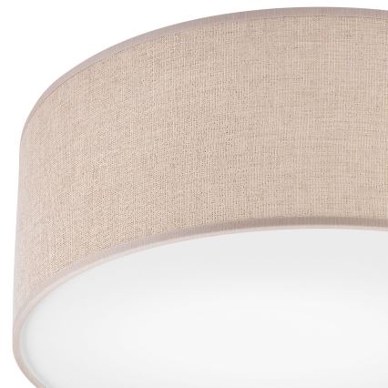 Taklampa MONTE 1xE27/60W/230V Ø 35 cm brun