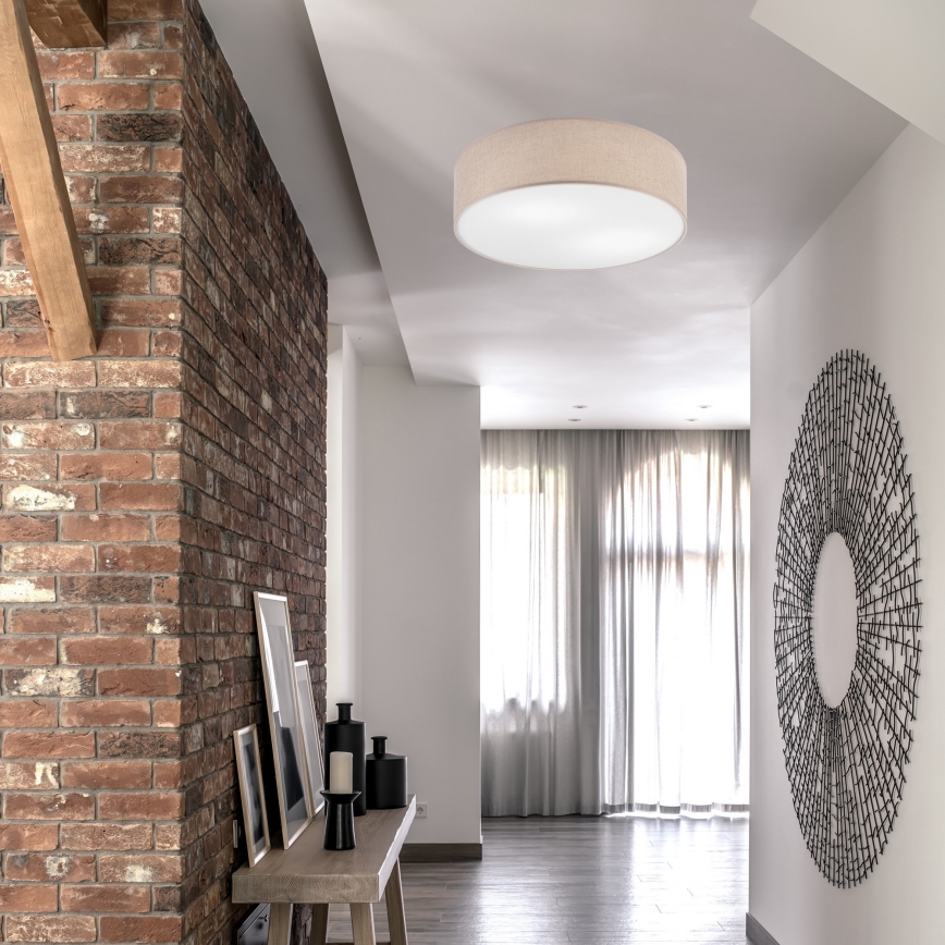 Taklampa MONTE 2xE27/60W/230V brun