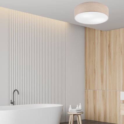 Taklampa MONTE 2xE27/60W/230V brun