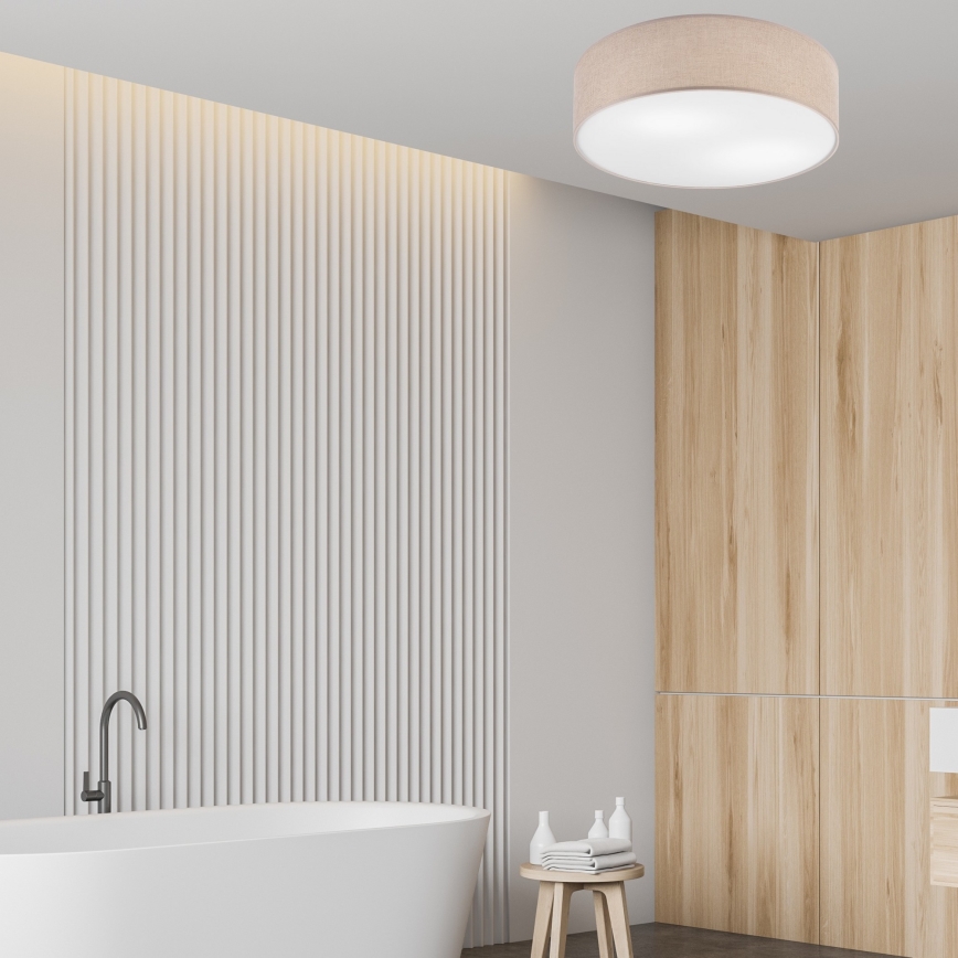 Taklampa MONTE 2xE27/60W/230V brun