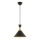 Taklampa MONZA med sladd 1xE27/40W/230V, Ø 25 cm, svart/guld