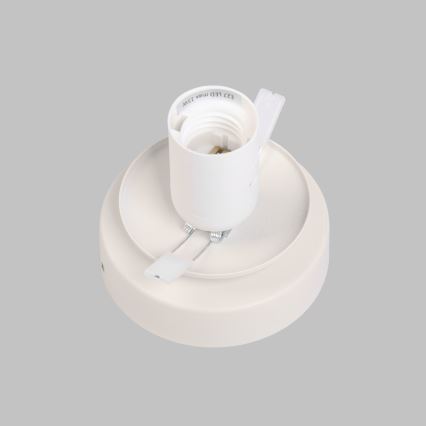 Taklampa MOONLIGHT 1xE27/15W/230V Ø 16 cm krämfärgad