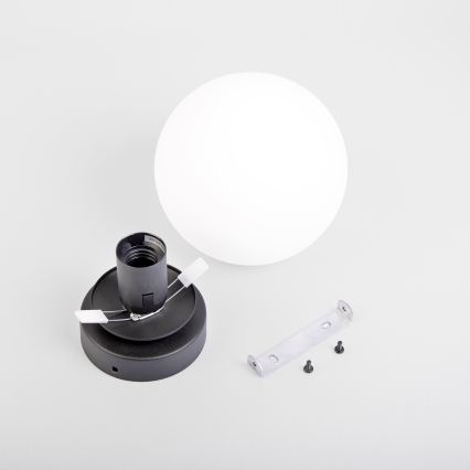 Taklampa MOONLIGHT 1xE27/15W/230V Ø 16 cm svart