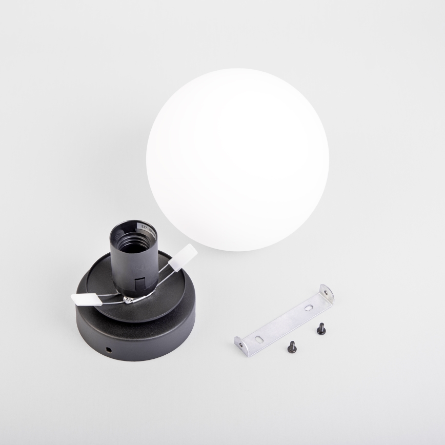 Taklampa MOONLIGHT 1xE27/15W/230V Ø 16 cm svart