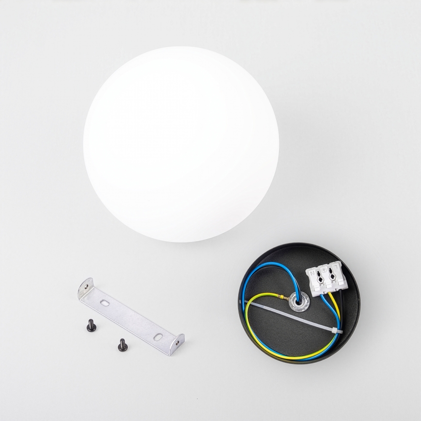 Taklampa MOONLIGHT 1xE27/15W/230V Ø 16 cm svart