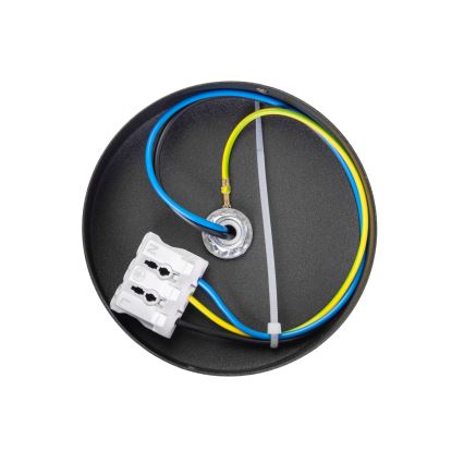 Taklampa MOONLIGHT 1xE27/15W/230V Ø 16 cm svart