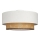 Taklampa NATIA 1x E27, 60 W, 230 V, Ø 45 cm, vit/brun