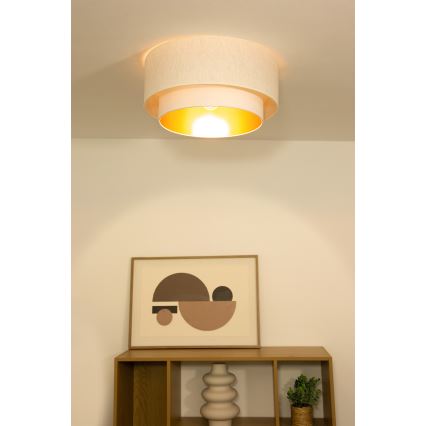Taklampa NATIA 1xE27/60W/230V Ø 45 cm vit