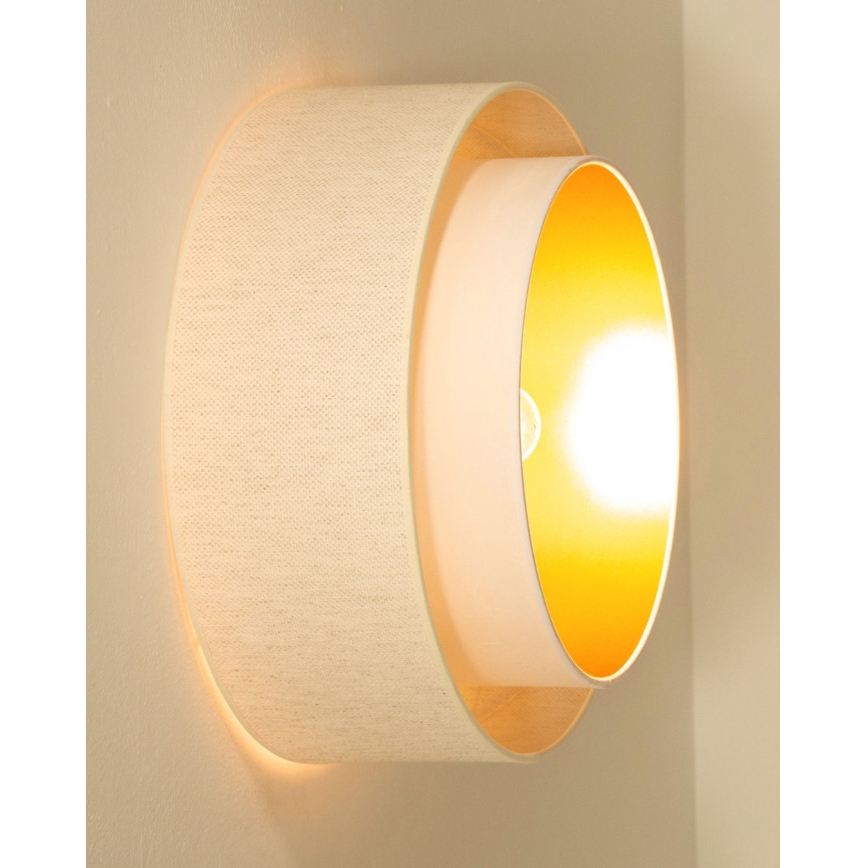 Taklampa NATIA 1xE27/60W/230V Ø 45 cm vit