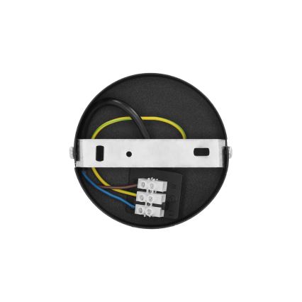 Taklampa NATIA 1xE27/60W/230V Ø 45 cm vit/svart