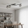Taklampa NATON 3xE14/10W/230V svart/rökfärgad